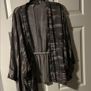 Camouflage Open-Front Women's Jacket